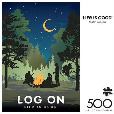 Buffalo Games - Le puzzle Life is Good  - Forest Log On - en 500 pièces