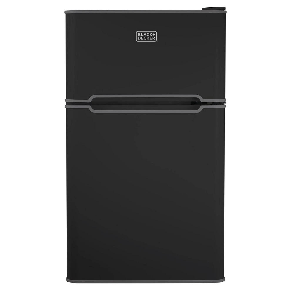 Mini-réfrigérateur BLACK + DECKER avec congélateur séparé – Petit, boissons et aliments dans un dortoir, un bureau, un appartement ou un camping-car Réfrigérateur compact, 3,1 pi3