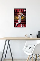 NBA Atlanta Hawks - Trae Young 20 Wall Poster, 22.375" x 34" Framed