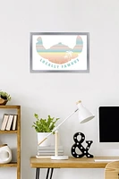 Disney Lilo and Stitch: Beach Vibes - Locally Famous Wall Poster, 14.725" x 22.375" Framed