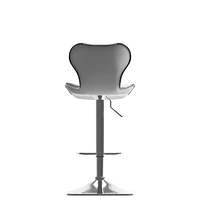 CorLiving Remi Lot de 2 tabourets de bar carrés pivotants réglables en similicuir moderne - Tabourets de bar de cuisine avec dossier - Ensemble de tabourets de bar parfait pour la maison - Base sur pi