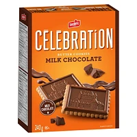 Celebration Milk Chocolate Top Butter Cookies, 240g / Boxed Cookies