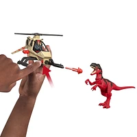 Jurassic World Legacy Collection Reimagined Chopper Chase Pack, Helicopter, Atrociraptor & Pilot