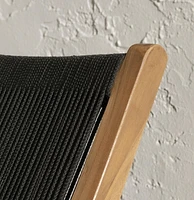 Wood and Rope Lounge Chair from the collection Agave South Shore
