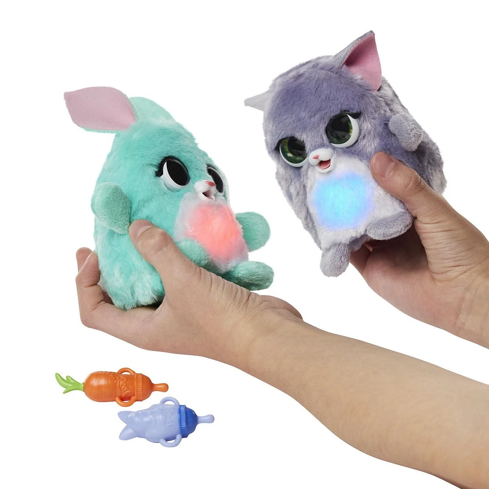 furReal, Doux agneau lumineux, peluche interactive et lumineuse, plus de 30 sons et réactions, agneau doux, à partir de 4 ans