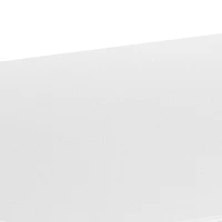 Table intérieure-extérieure en métal blanc carrée de 31,5 po