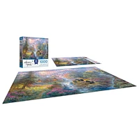 Cra-Z-Art Abraham Hunter Puzzle de 1000 pièces - Le printemps à Rainbow Falls