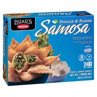 BRAR'S SPINACH AND PANEER SAMOSA, PASTRY FILLED WITH SAVOURY SPINACH AND PANEER