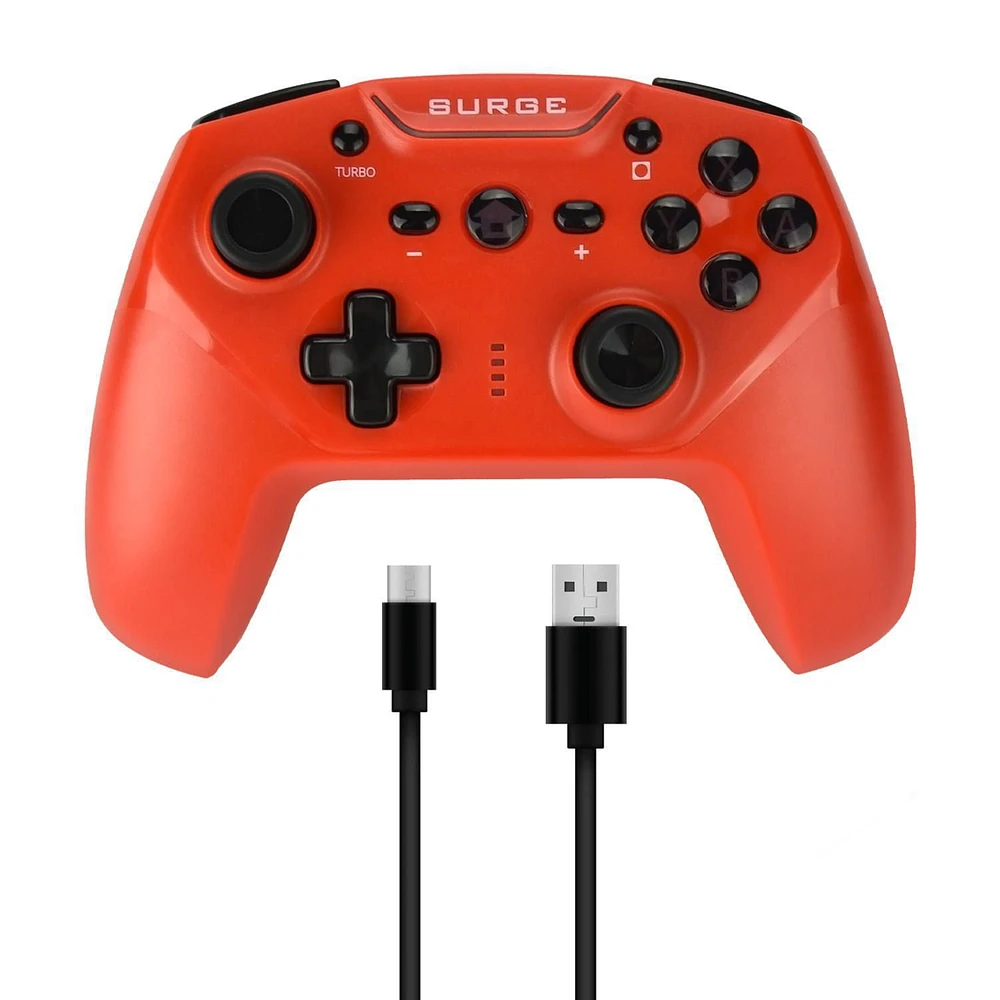 Surge Switchpad Pro Wireless Controller For Nintendo Switch & Nintendo Switch OLED - Red