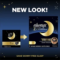 Always ZZZ Overnight Disposable Period Underwear for Women Sz L, 360° Coverage for Worry-Free Nights, 7CT