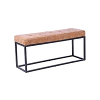 Heavenly Collection Banc en Cuir Blanc