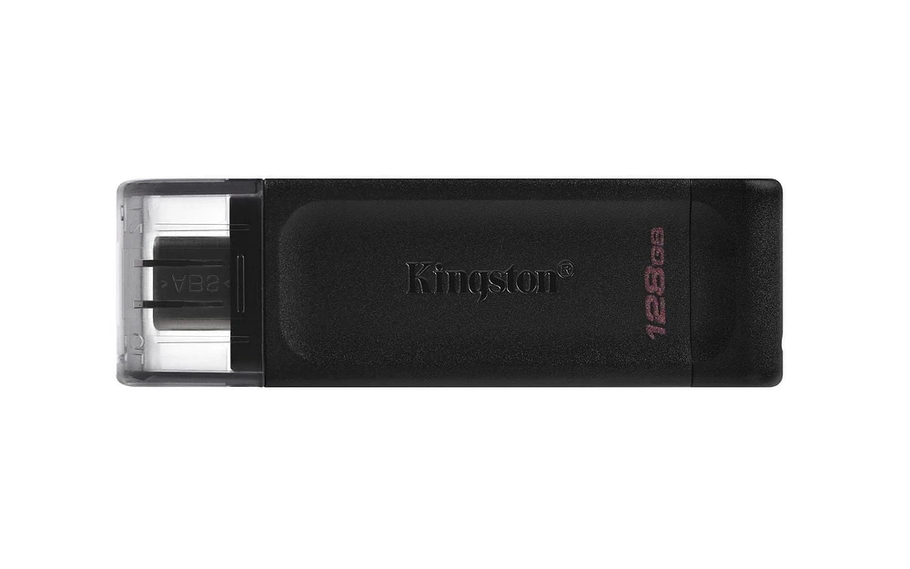 Kingston DataTraveler 70 128GB Portable and Lightweight USB-C flashdrive with USB 3.2 Gen 1 speeds (DT70/128GBCR)