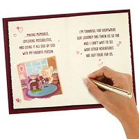 Carte Hallmark pour un époux, une épouse, un copain, une copine – Saint-Valentin ou anniversaire (Là-haut de Pixar, « Life with You Is An Adventure »)