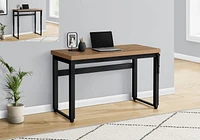 Monarch Specialties Bureau, Bureau À Domicile, Debout, Ajustable, 48"l, Travail, Ordinateur Portable, Métal, Stratifié, Brun, Noir, Contemporain, Moderne