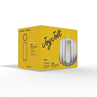 Flûtes à Champagne sans Pied Colorées Hue – 9,4 oz - Ensemble de 6 Coupe élancée et lestée