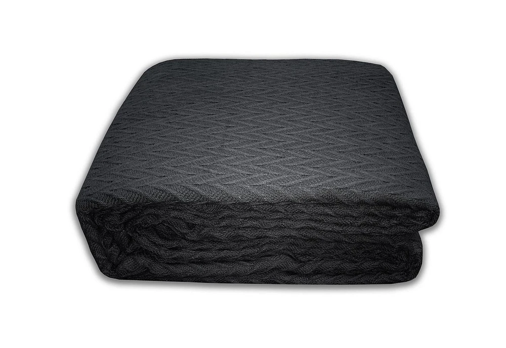 HOMETRENDS COUVERTURE DE COTON KING GREY COUVERTURE DE COTON KING GREY