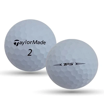 Mulligan - 48 balles de golf récupérées Taylormade Tp5 5A, Blanc