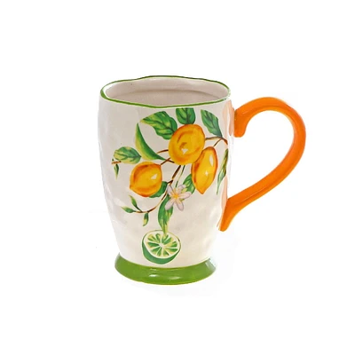 IH Casa Decor Ceramic Lemon Mug - Ensemble De 4