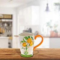 IH Casa Decor Ceramic Lemon Mug - Set of 4
