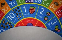 KC Cubs collection de récréation Alphabet ABC, nombres et formes apprentissage éducatif et jeu tapis rond en cercle pour enfants et enfants chambres et salle de jeux