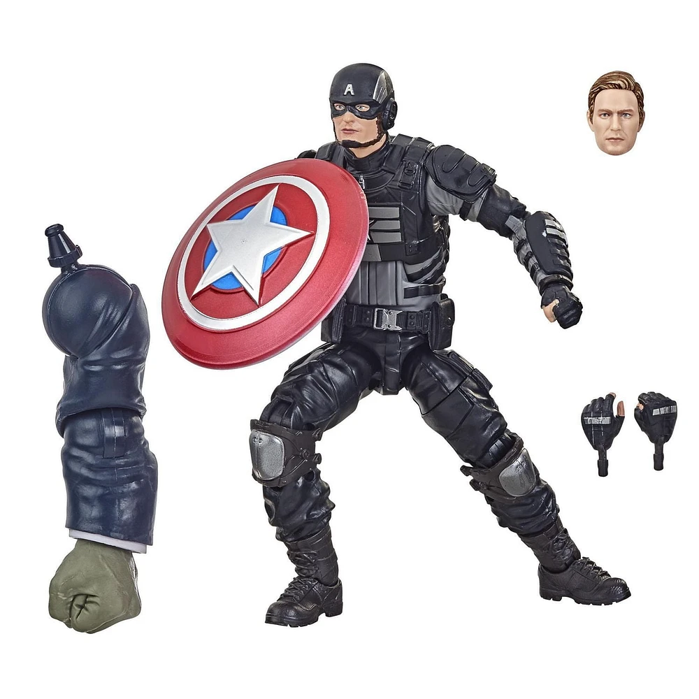Hasbro Marvel Legends Series Gamerverse, figurine Stealth Captain America à collectionner de 15 cm, à partir de 4 ans
