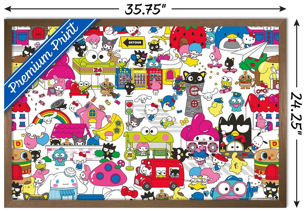 Hello Kitty and Friends: Hello - Group Wall Poster, 22.375" x 34"
