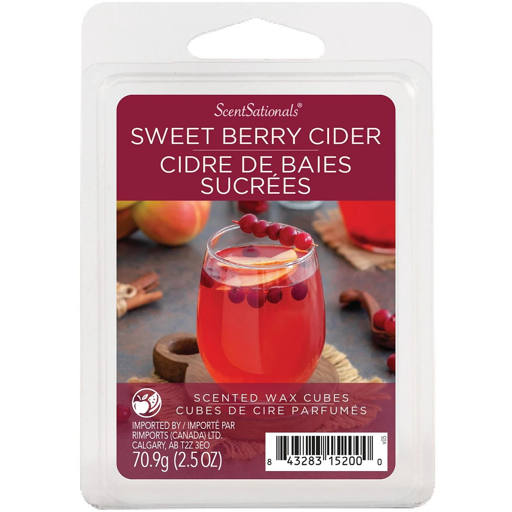 Cubes de cire parfumée ScentSationals - Cidre de baies sucrées