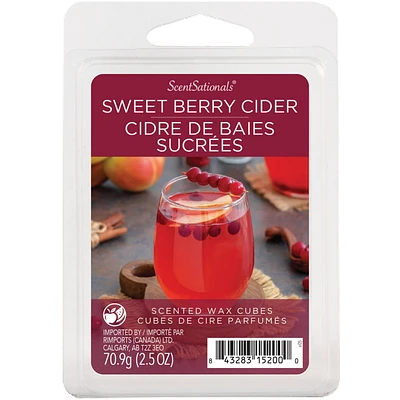 Cubes de cire parfumée ScentSationals - Cidre de baies sucrées