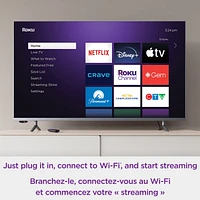 Roku Express (New, 2023) HD Streaming Device with High-Speed HDMI Cable and Simple Remote (No TV Controls), Guided Setup and Fast Wi-Fi Le streaming HD