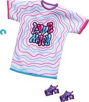 Barbie Doll Clothing, Fashion Pack with Oversized T-shirt Dress & Accessories (1 Outfit)