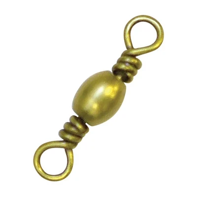 Eagle Claw Q01011-005 Émerillons de baril, émerillons en laiton, taille 5, test de 40 lb, paquet de 6