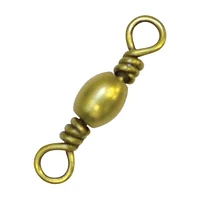 Eagle Claw Q01011-005 Émerillons de baril, émerillons en laiton, taille 5, test de 40 lb, paquet de 6