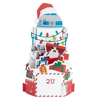 Carte musicale en relief de Noël – La Guerre des étoiles – Paper Wonder de Hallmark (R2-D2, joue « We Wish You a Merry Christmas »)