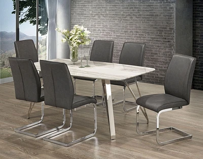 Elliott 7-Piece Dining Set, Grey