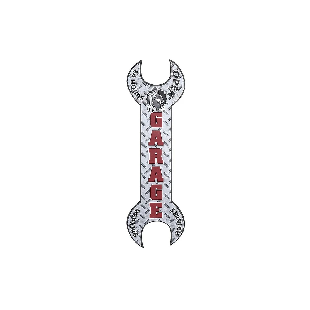 IH Casa Decor Metal Sign Garage Wrench