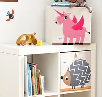 Boîte de rangement 3 Sprouts pour enfants à motif de licorne