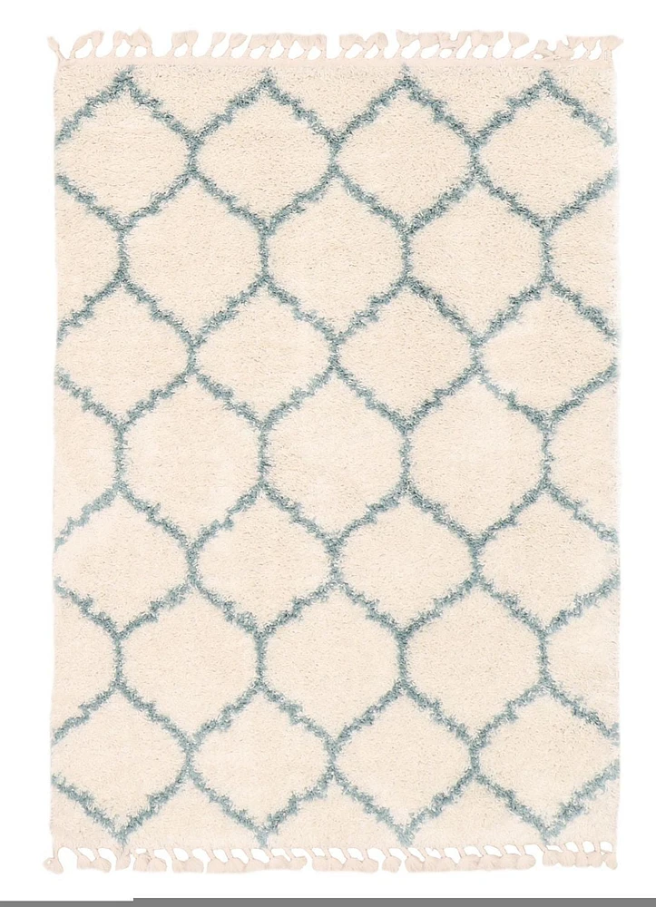 Tapis ECARPET Super Doux pour le Salon et la Chambre Grammercy Trellis Ivoire