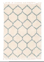 Tapis ECARPET Super Doux pour le Salon et la Chambre Grammercy Trellis Ivoire