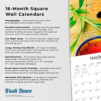 Mindful Living | 2023 12x24 Inch Square Wall Calendar