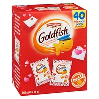 Pepperidgefarm (R) Goldfish(R) Cheddar Crackers, Valentine's Day Multipack LTO (22 x 28 g), 22 x 28 g