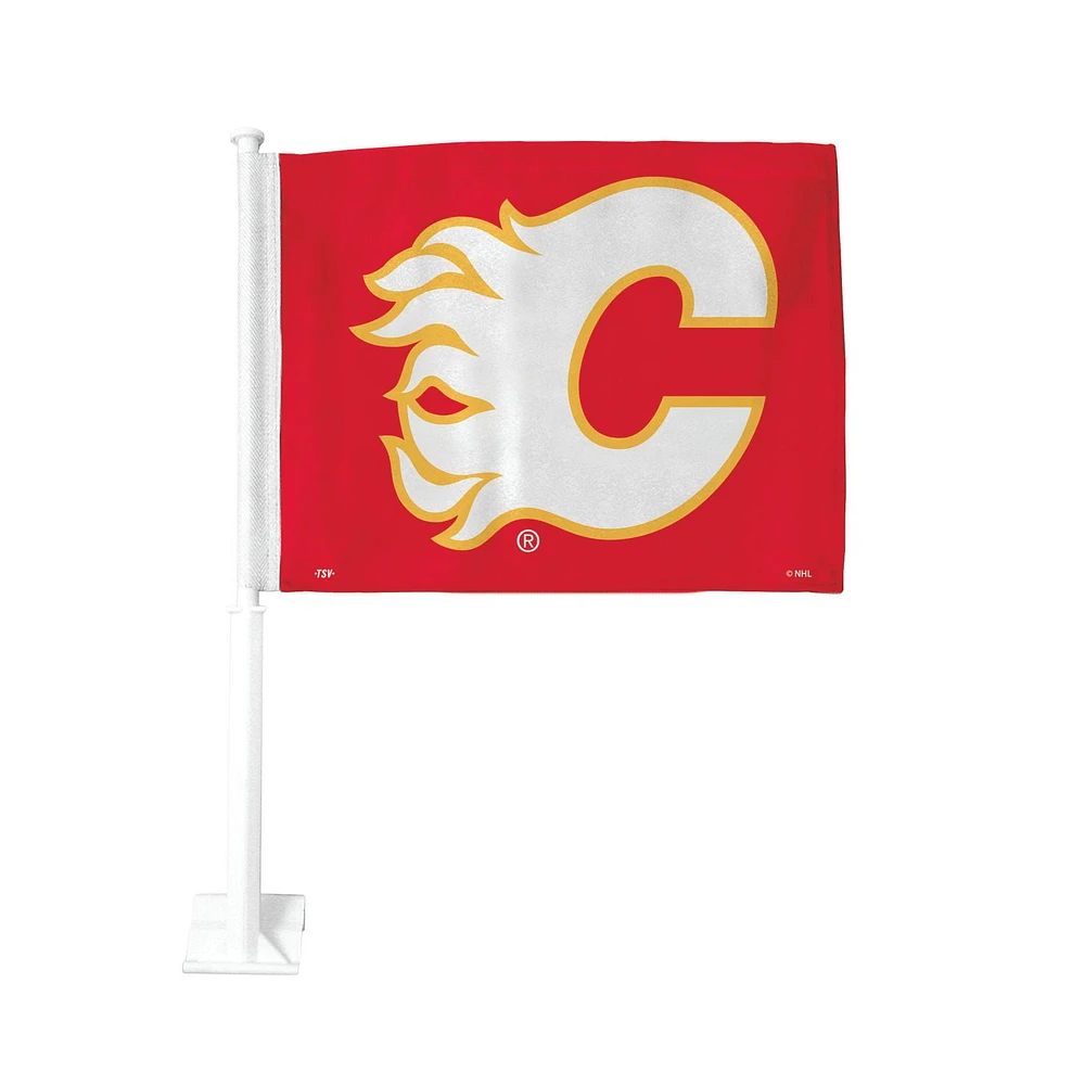 The Sports Vault Calgary Flames Drapeau D'Auto 24 pouces