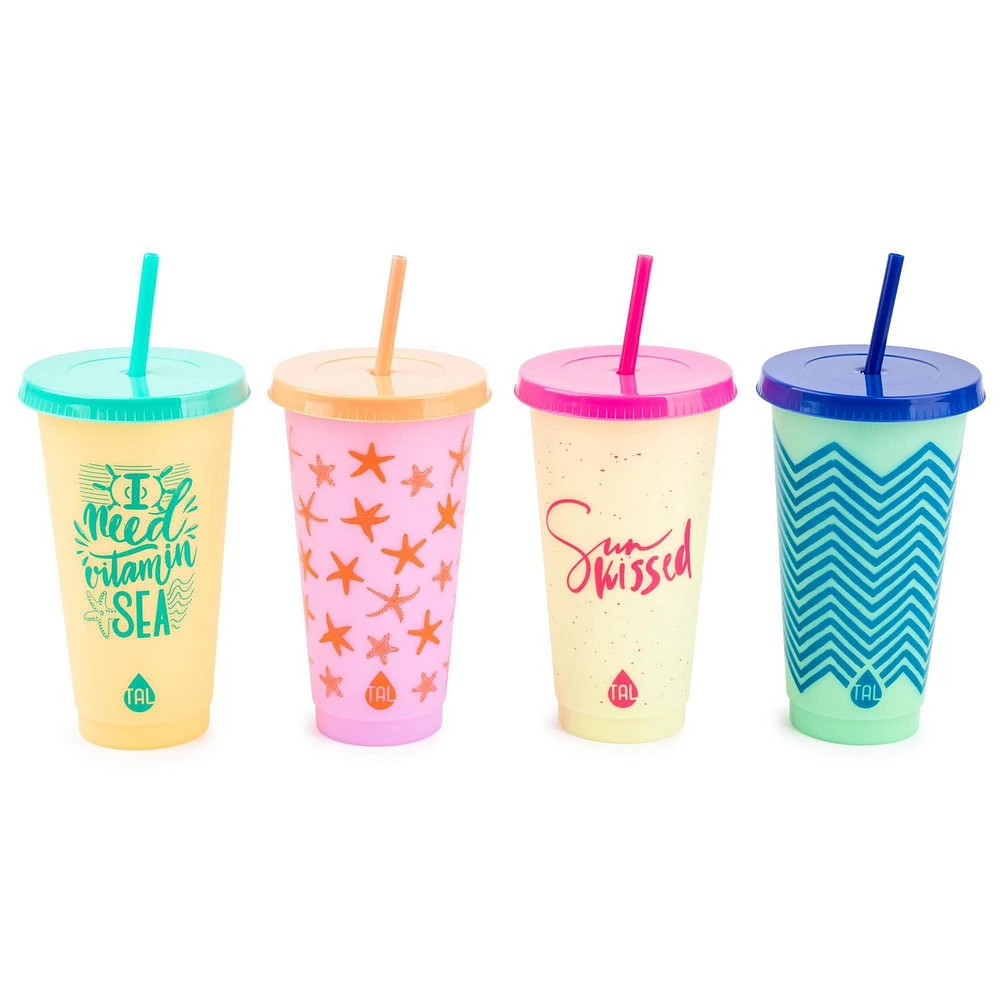 TAL Cold Color Changing Cups 24 fl oz, Multi Color