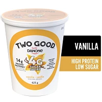 Two Good Low Sugar Yogurt, Vanilla, 8g of Protein, 625 g