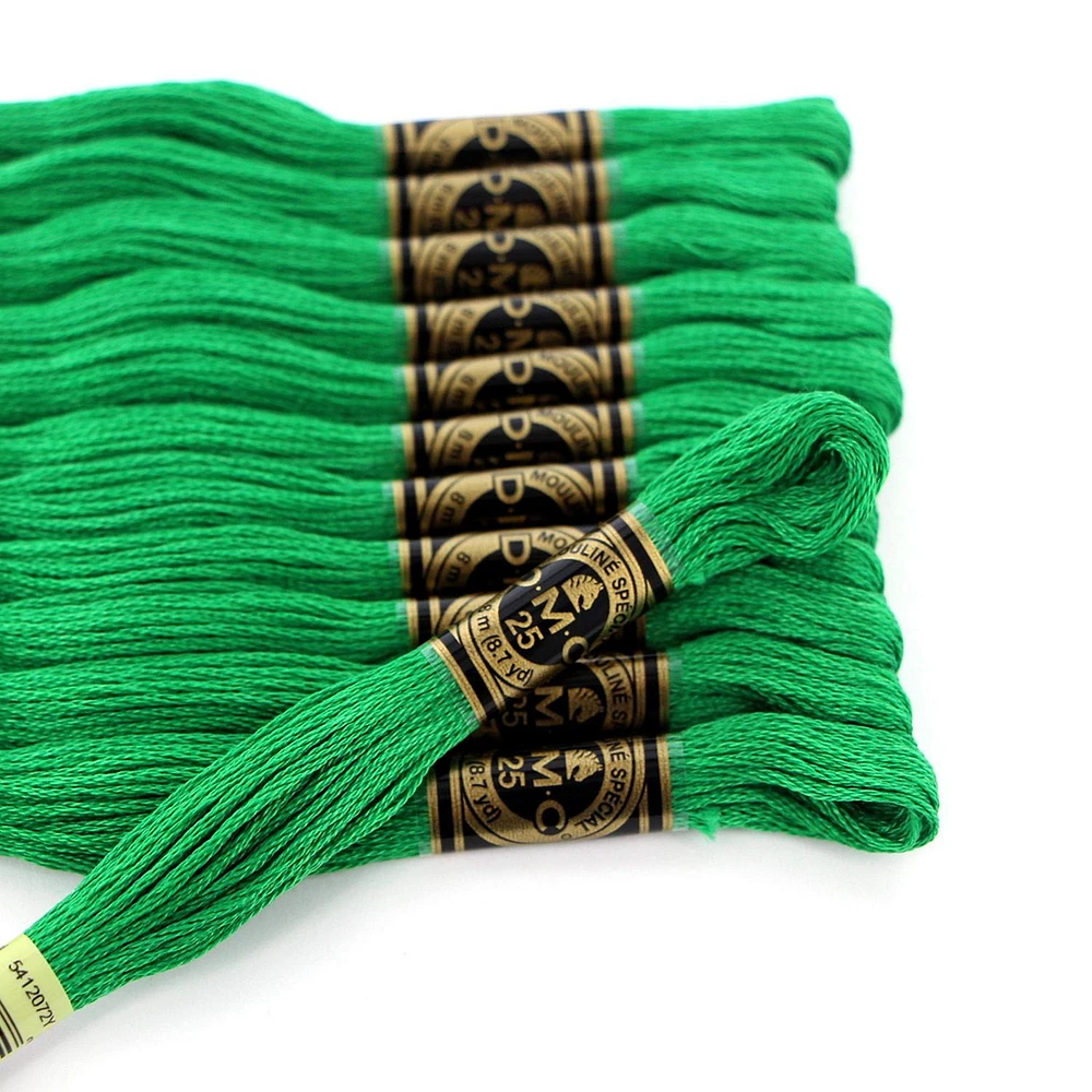 DMC Cotton 6 Strand Floss 8m - Green, 6 Strand