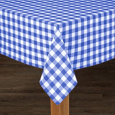 Fabstyles Country Check Tablecloth Farmhouse Decor For Indoor/Outdoor Use, Picnics, BBQ’s, Potlucks, Summer Events