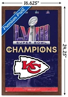 NFL Kansas City Chiefs - Super Bowl LVIII Team Logo Wall Poster with Pushpins, 22.375" x 34"