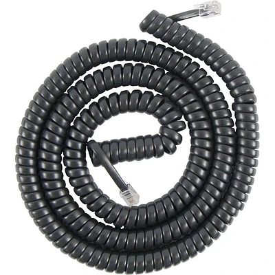 Borne 25' RJ11 Handset Coil Cord, 25' RJ11 Handset Coil Cord