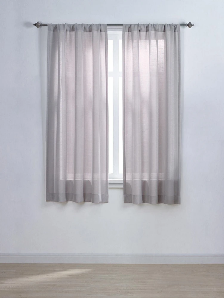 Panneau de fenêtre à passe-tringle solide 63 po Tille Mainstays 1 panneau, 40" x 63"
