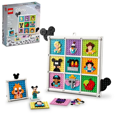 LEGO Disney Classic 100 ans d’icônes de Disney Animation 43221 Ensemble de construction (1022 pièces)