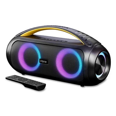 iHome COLOR CHANGING SPLASHPROOF BOOMBOX, COLOR CHANGING BOOMBOX